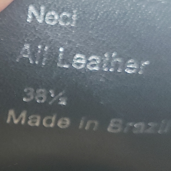 419iobe Max Azria NECI platform leather shootie bootie carved heel - Picture 12 of 15